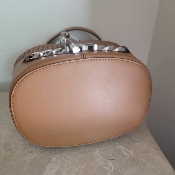 Michael Kors Women's Brown Chain Devon Bucket Bag, NWT - Picture 3 of 4